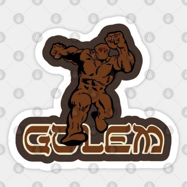 Golem and logo Sticker by Slabafinety